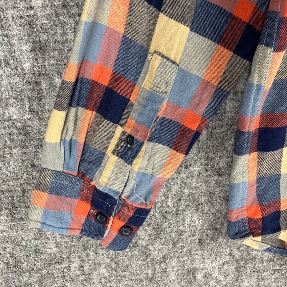 OCEAN COAST FLANNEL SHIRT MENS LARGE PLAID OUTDOOR ACTIVIES‎ FISHING HUNTING - Picture 7 of 12